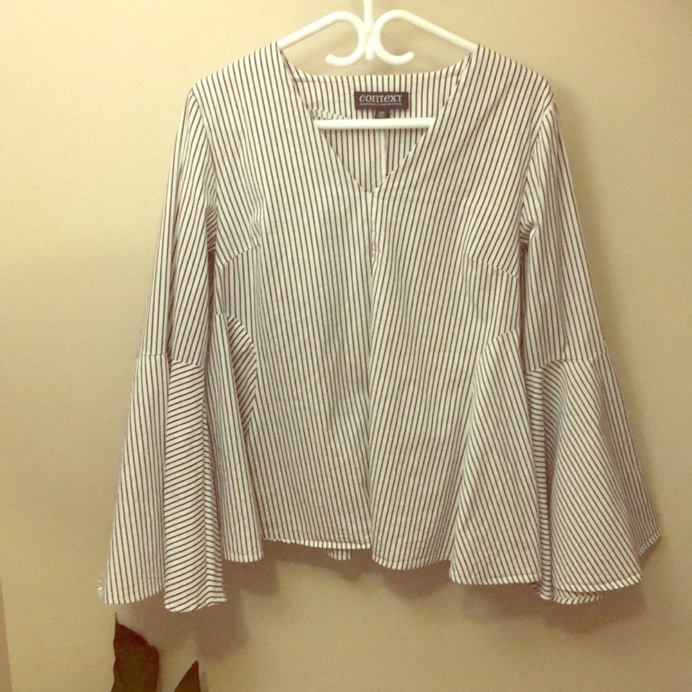 Lord & Taylor Bell-Sleeve Top
